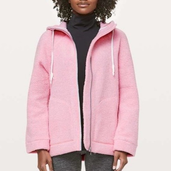 lululemon athletica Jackets & Blazers - Lululemon So Sherpa Teddy Hooded Zip-up